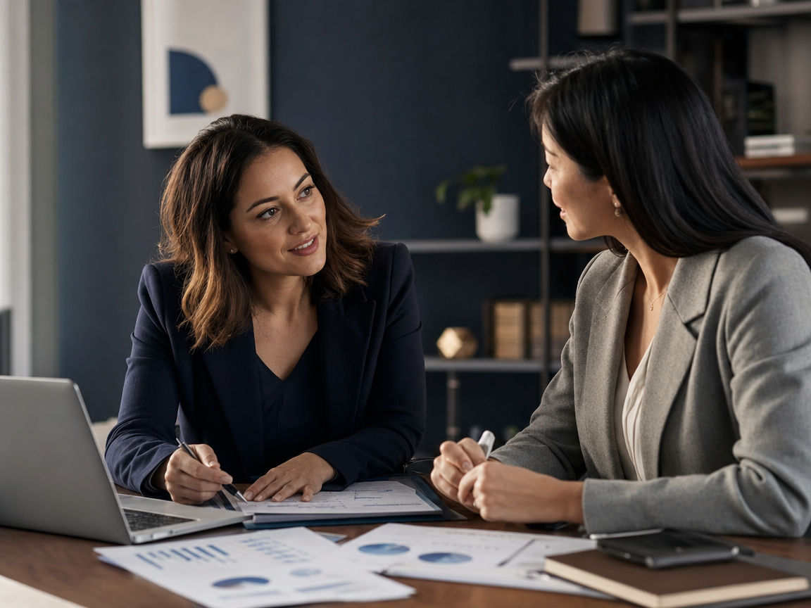 A CountWorks advisor in a working session with a startup founder